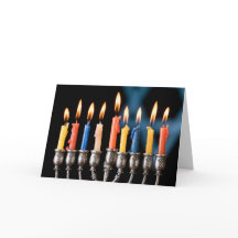 Hannukah-ljusstake Julkort