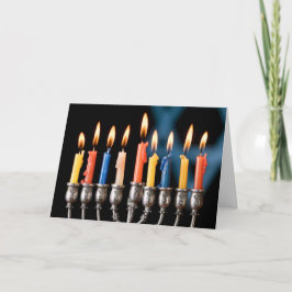 Hannukah-ljusstake Julkort Helgkort