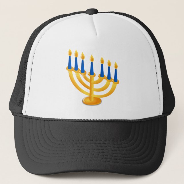 Hannukah menora truckerkeps (Framsida)