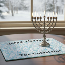 Hannukah Menorah Drip Board Candle Bordstablett