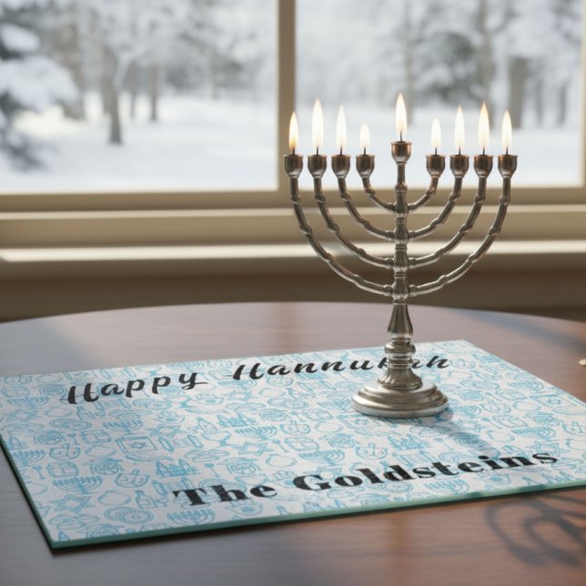 Hannukah Menorah Drip Board Candle Bordstablett (Skapare uppladdad)