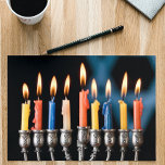 Hannukah Menorah Helgkort<br><div class="desc">Anpassa med egen text</div>