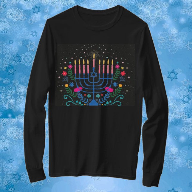 Hannukah Menorah T-Shirt (Skapare uppladdad)