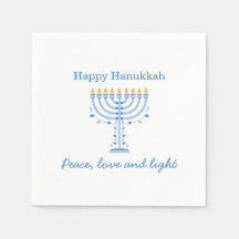 Hannukah pappersservetter - Glad Hanukkah