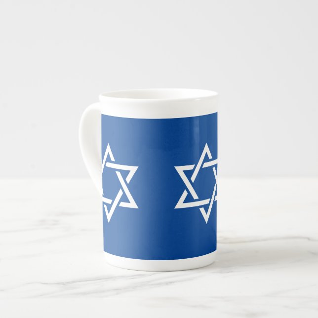 Hannukah typography collage art benporslin mugg (Framsida vänster)