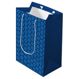 Hannukah White Star of David Gift Bag
