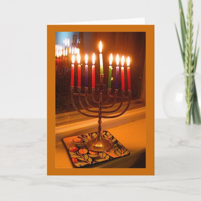 Hannukiah Helgkort (Framsida)