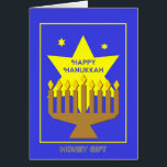 Hannukkah Money Gift Card Hälsningskort<br><div class="desc">Menorah Money Gift Card.</div>