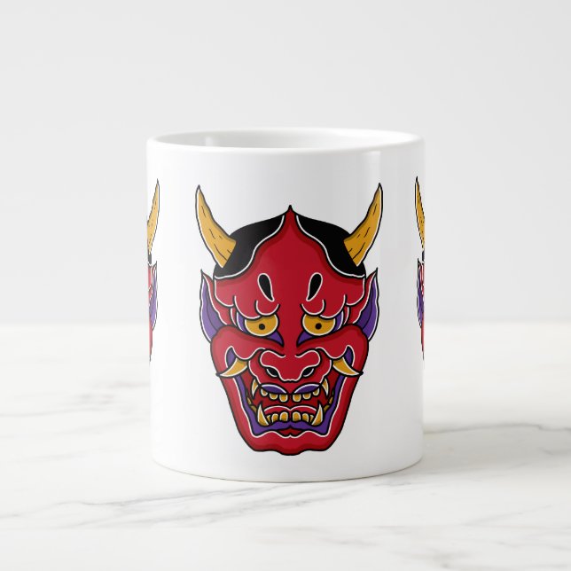 Hannya (般 若 の 面) jumbo mugg (Framsidan)