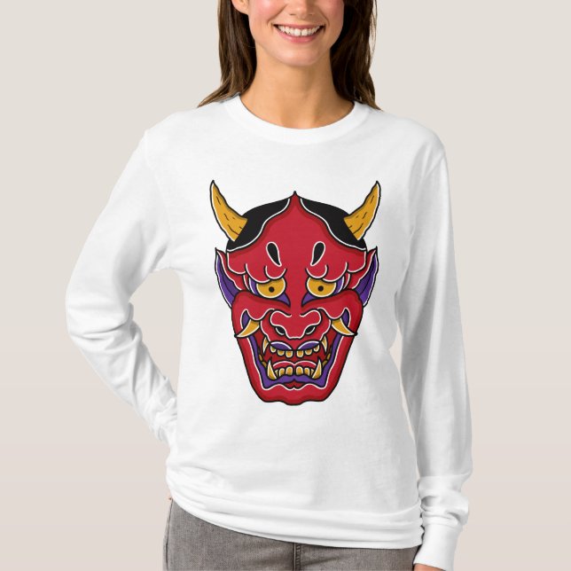 Hannya (般 若 の 面) t shirt (Framsida)