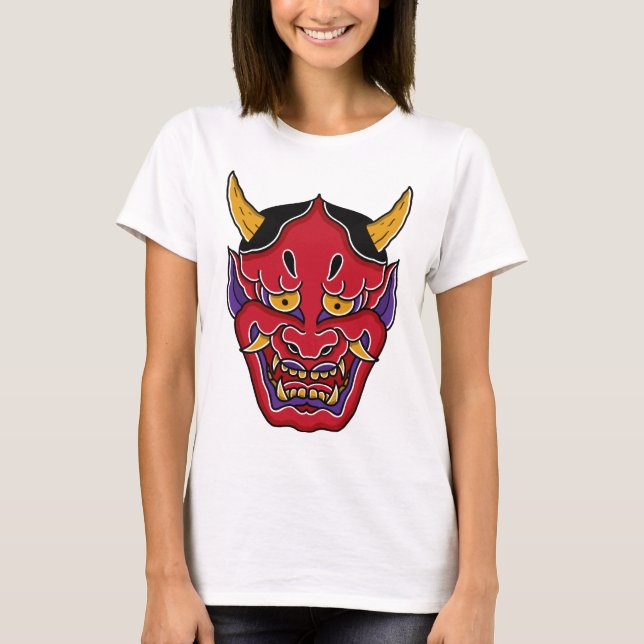 Hannya (般 若 の 面) t shirt (Framsida)
