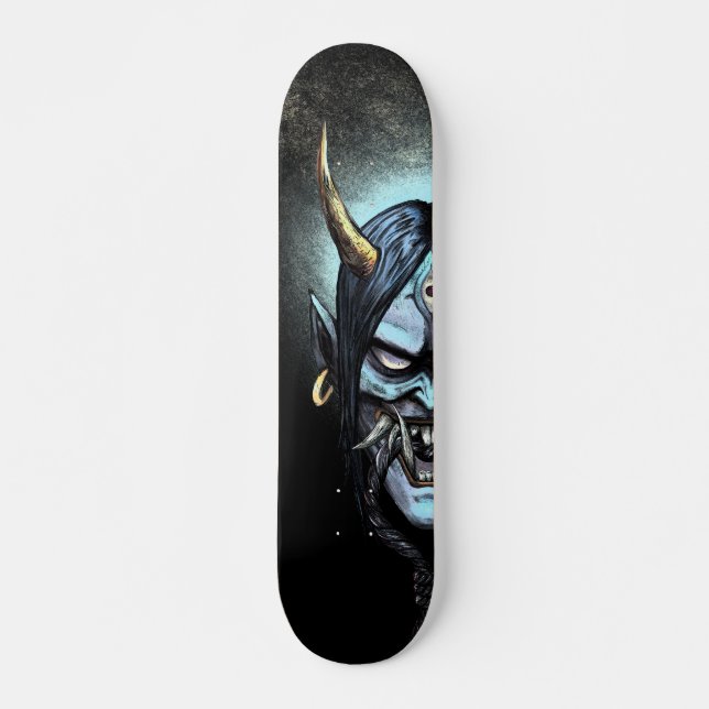 Hannya 380 - Lämnat variant Mini Skateboard Bräda 18,5 Cm (Framsida)