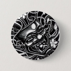 Hannya Mask Tattoo Design Knapp