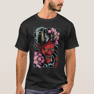 Hannya Mask Traditional Oriental Tattoo Demon Goth T Shirt