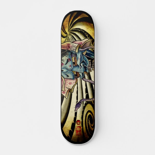 Hannya Old School Skateboard Bräda 21,6 Cm (Framsida)
