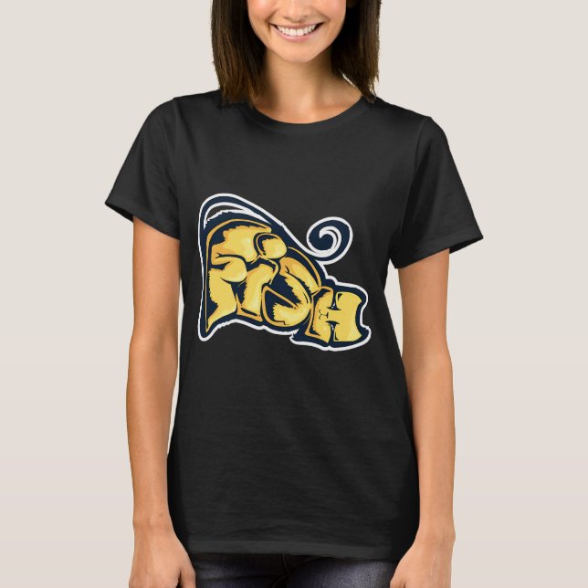 hannya oni guldfisk t shirt (Framsida)
