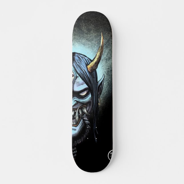 Hannya Variant 380 - Höger Mini Skateboard Bräda 18,5 Cm (Framsida)