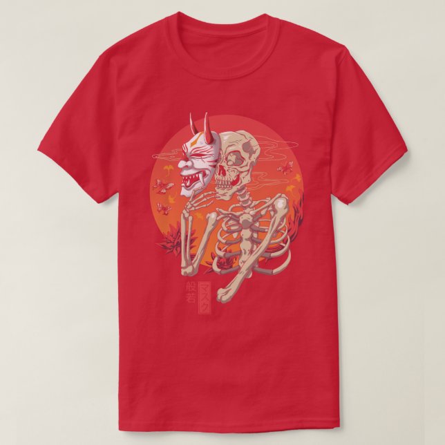 Hannya Yokai Mask T Shirt (Design framsida)