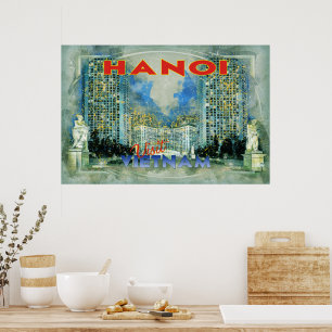 Hanoi, besök Vietnam.. Poster
