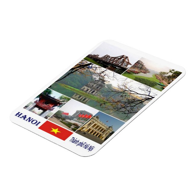 Hanoi - Mosaic - Vietnam - Magnet (Vänstra Sidan)