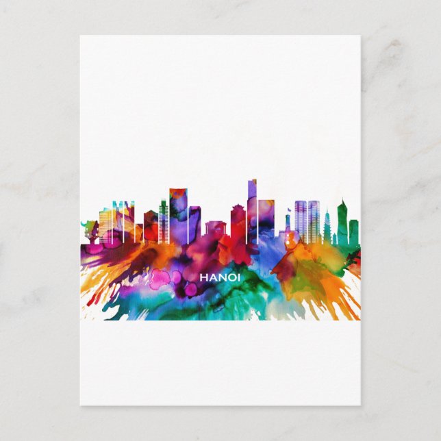 Hanoi Skyline Helg Vykort (Framsida)