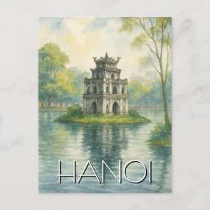 Hanoi Turtle Torn Vietnam Travel Vykort