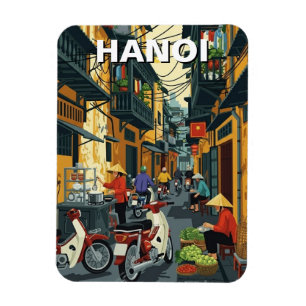 Hanoi Vietnam Alley Resa Magnet