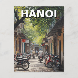 Hanoi Vietnam Alley Travel Vykort