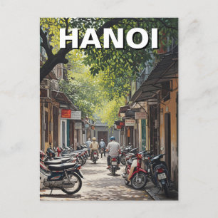 Hanoi Vietnam Alley Travel Vykort