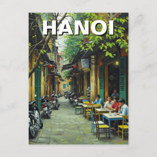 Hanoi Vietnam Cafe in Alley Vykort