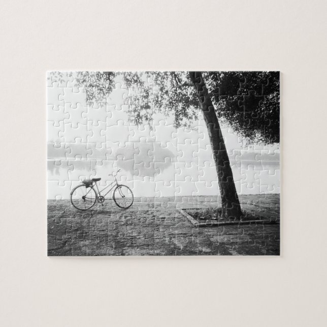 Hanoi Vietnam, cykel & Bay Mau Lake Lenin Park Pussel (Horisontell)