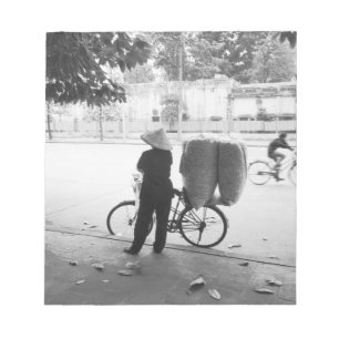 Hanoi Vietnam, cykelutkörerska (NR) Anteckningsblock