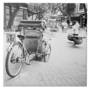 Hanoi Vietnam, Cyklo i Gamla Hanoi Kakelplatta