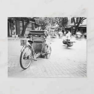 Hanoi Vietnam, cyklo i Old Hanoi Vykort