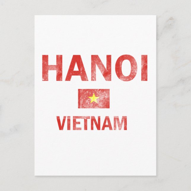 Hanoi Vietnam-design Vykort (Framsida)