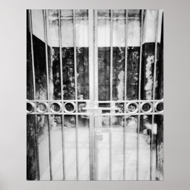 Hanoi Vietnam, Hanoi Hilton fängelsecelldetaljer Poster (Framsidan)