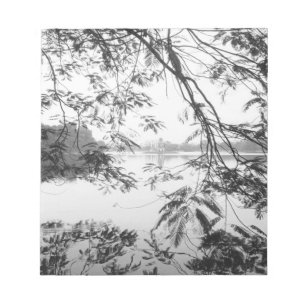 Hanoi Vietnam, Hoan Kiem Lake Utsikt Anteckningsblock