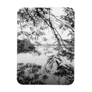 Hanoi Vietnam, Hoan Kiem Lake Utsikt Magnet