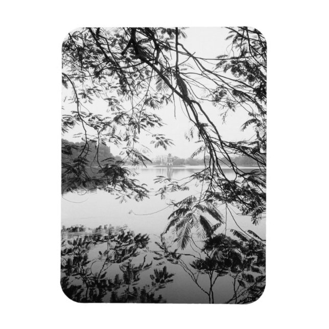 Hanoi Vietnam, Hoan Kiem Lake Utsikt Magnet (Vertikal)
