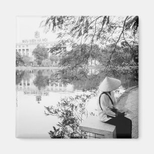 Hanoi Vietnam, Hoan Kiem Lake Utsikt (NR) Magnet