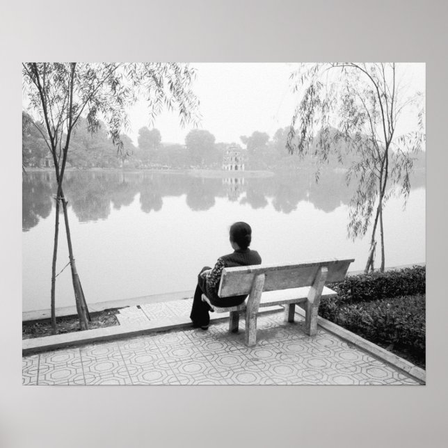 Hanoi Vietnam, Hoan Kiem Sjö (NR) Poster (Framsidan)