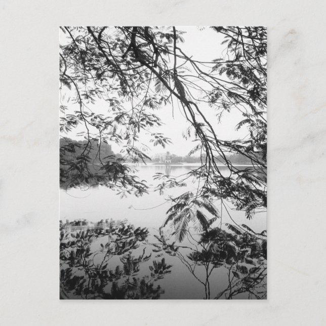 Hanoi Vietnam, Hoan Kiem Sjö View Vykort (Framsida)