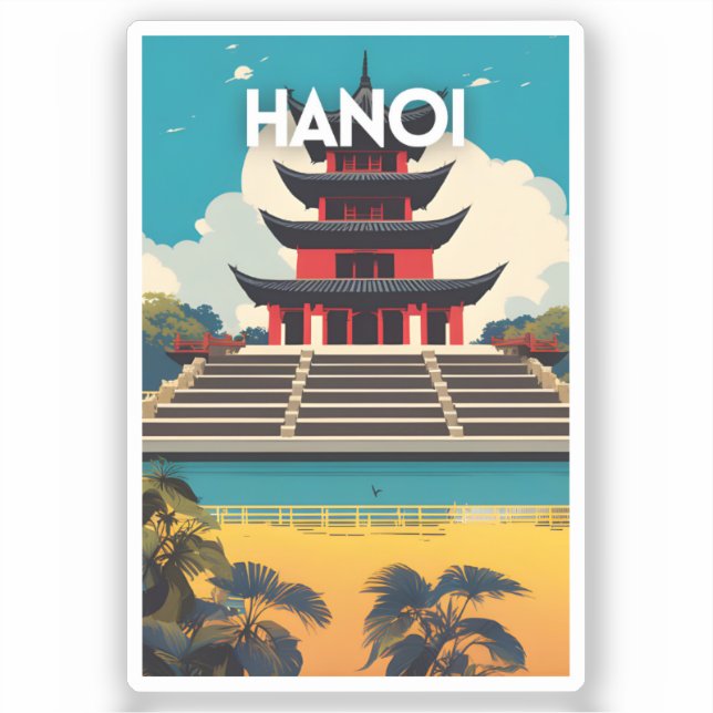 Hanoi Vietnam Klistermärken (Framsida)