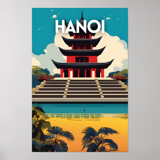 Hanoi Vietnam Poster (Framsidan)