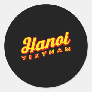 Hanoi Vietnam Runt Klistermärke