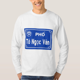 Hanoi Vietnam strassen schild T Shirt