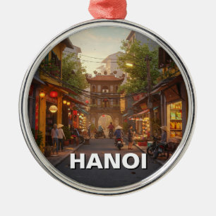 Hanoi Vietnam Travel Julgransprydnad Metall