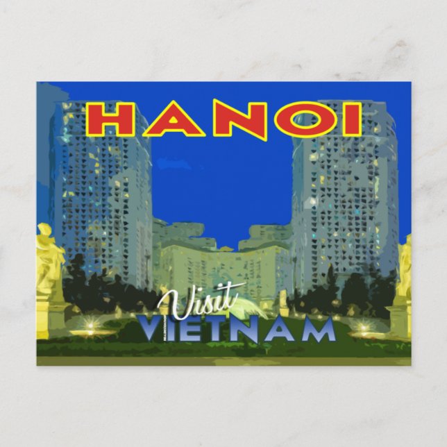 Hanoi, Vietnam, vykort från serien Besök... (Framsida)