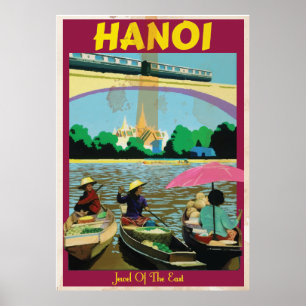 Hanoi vintage resor poster