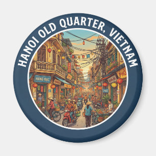 Hanois gamla kvarter, Hanoi Vietnam Magnet